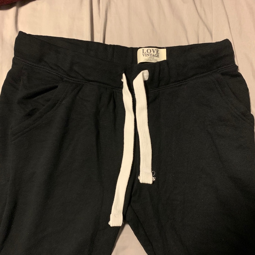 Love Vintage Black Sweatpants